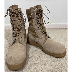 McRae Footwear Men's Hot Weather Coyote Army Combat Boots Vibram Sole Size 7.5